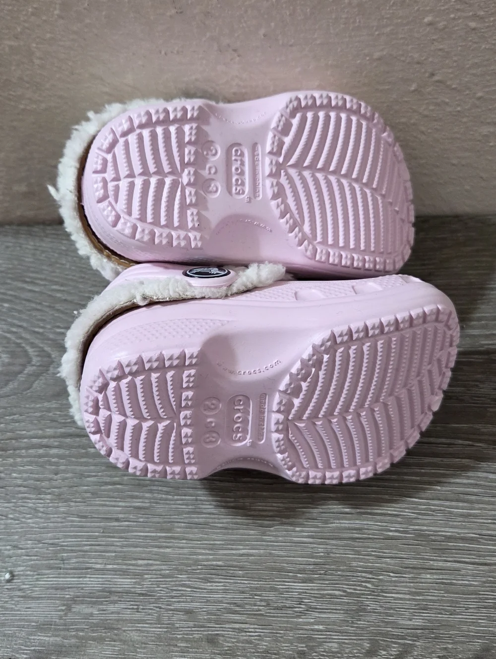 Crocs Mammoth Lined Clog Infant Size 2-3 Pink New Without Tags